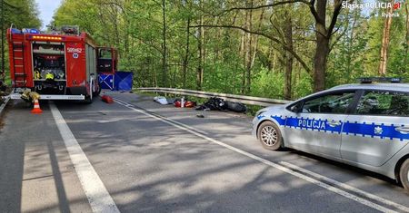 Druga ofiara wypadku w Lyskach. Nie żyje 40-letni kierowca motocykla