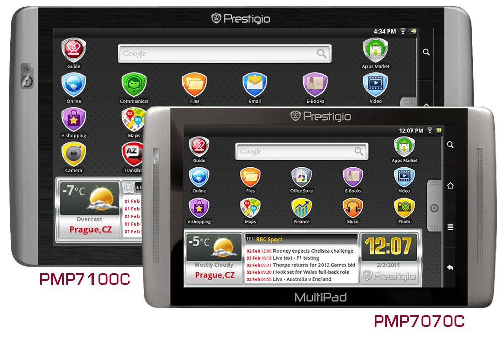 MultiPad Prestigio PMP7070C i PMP7100C
