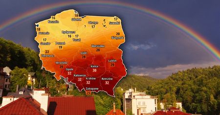 Koniec fali ciepła. Upał 32 st. C zamieni się w ulewy