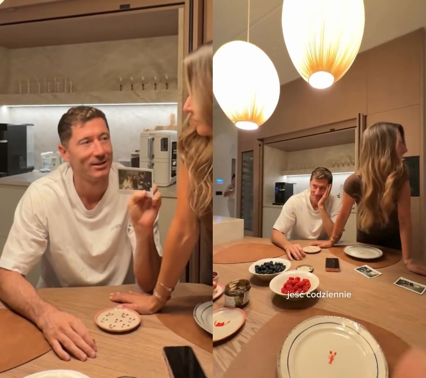Bagi wybrał się z wizytą do Lewandowskich