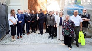 „Chcemy zostawić coś potomnym”. Kapsuła czasu trafiła na fasadę kościoła ewangelicko-augsburskiego w Lublinie. Zobacz zdjęcia
