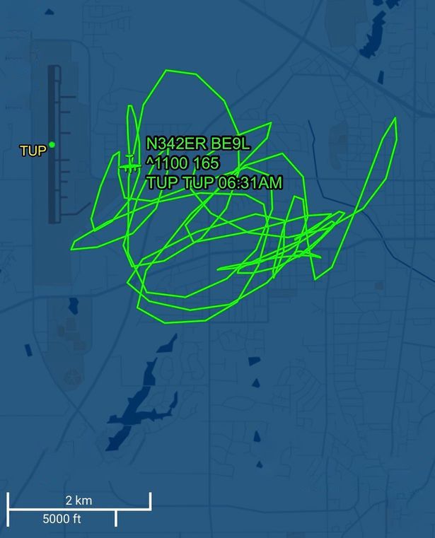 Sieć obiegło zdjęcie ukazujące chaotyczną trasę samolotu