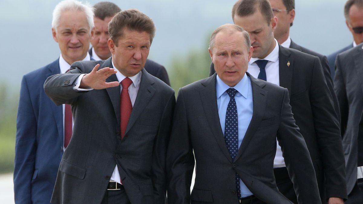 Władimir Putin i prezes Gazpromu Alexey Miller 