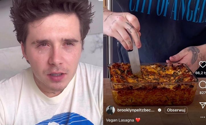 Brooklyn Beckham prezentuje przepis na wegańską lazanię. Internauci kpią: "Dzieci mogłyby się tego uczyć W SZKOLE"