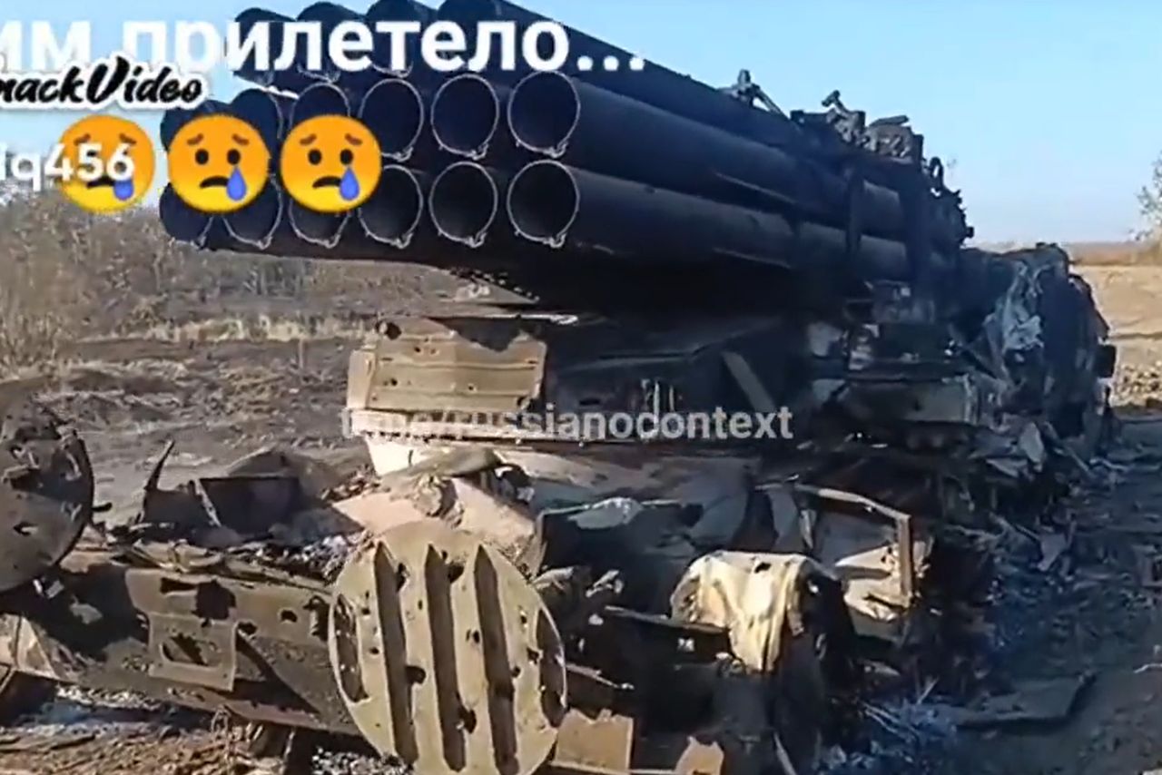 The Russians lost another BM-27 Uragan system, the crew had no chance.