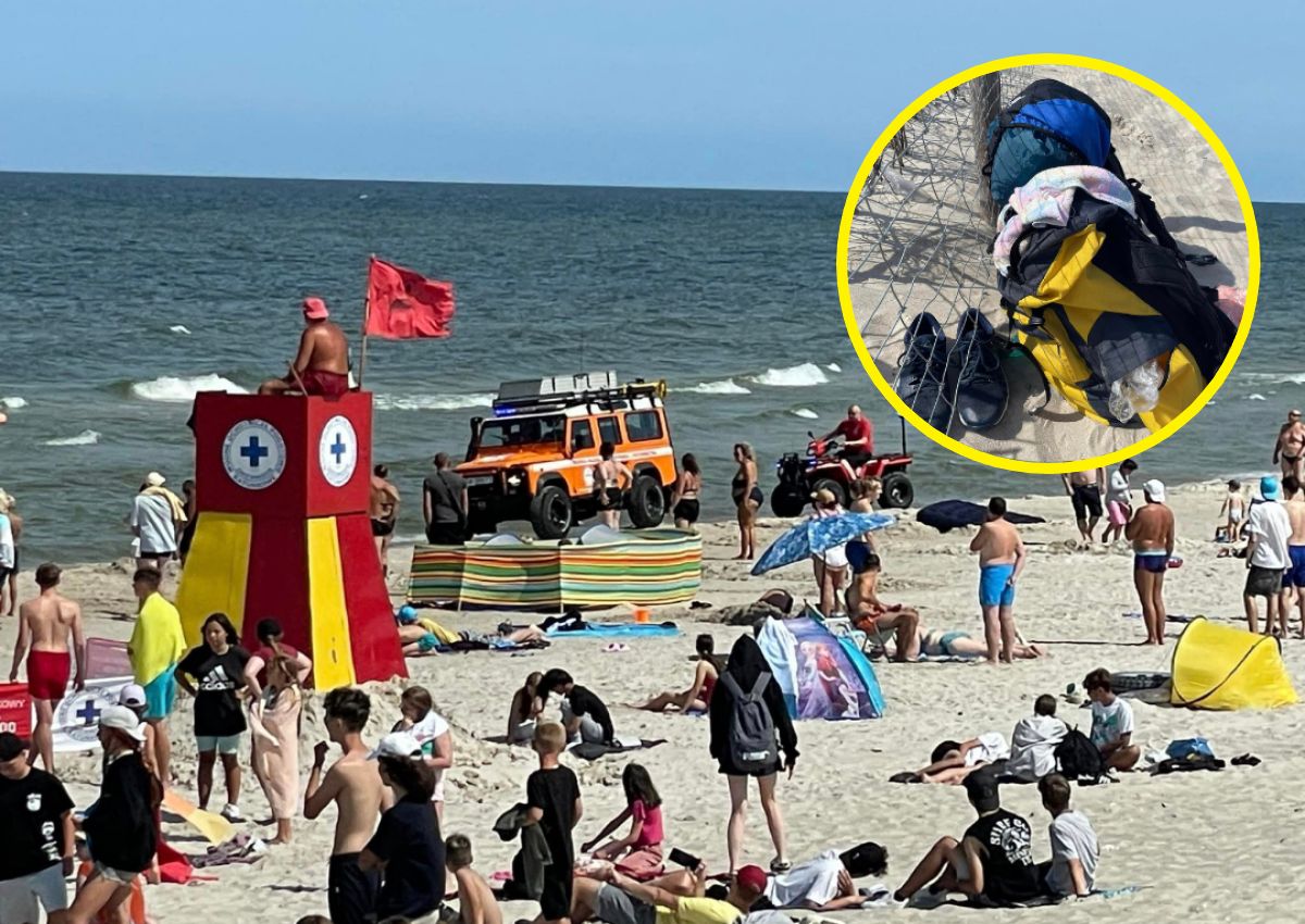 Ratownicy apelują, by nie zostawiać rzeczy na plaży bez opieki