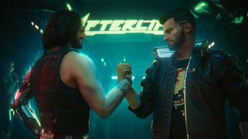 Gracz Cyberpunka 2077 nagle przeleciał przez mapę i niespodziewanie wylądował w sekretnej wieży, w której miały miejsce retrospekcje Johnny'ego Silverhanda
