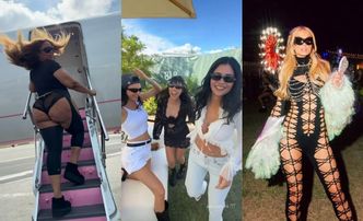 Gwiazdy prezentują CUDACZNE stylówki na Coachelli: Kardashianki, Lizzo, Paris Hilton... (ZDJĘCIA)