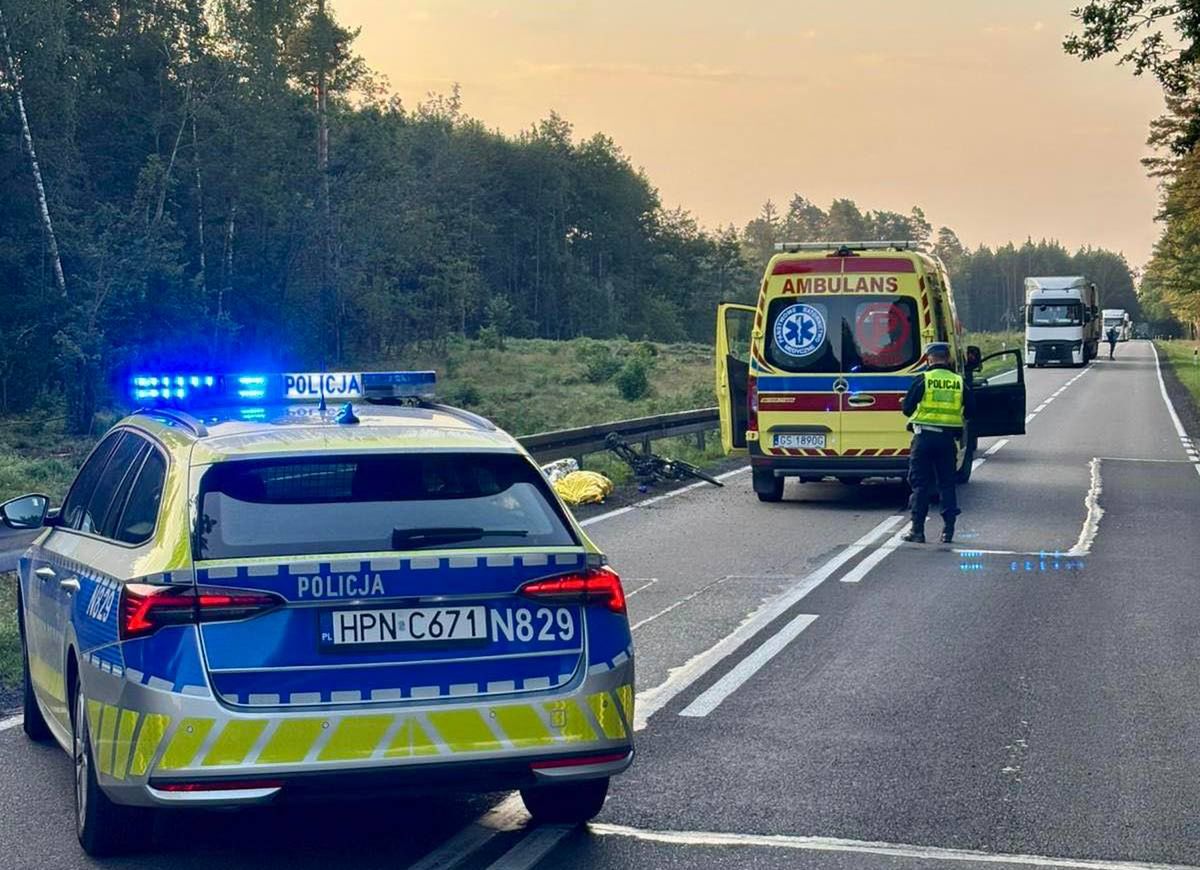 Słupsk: Śmiertelne potrącenie rowerzysty na drodze krajowej nr 21