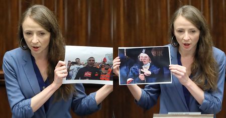 "Twarz nienawiści i twarz patriotyzmu". Posłanka pokazała w Sejmie dwa zdjęcia