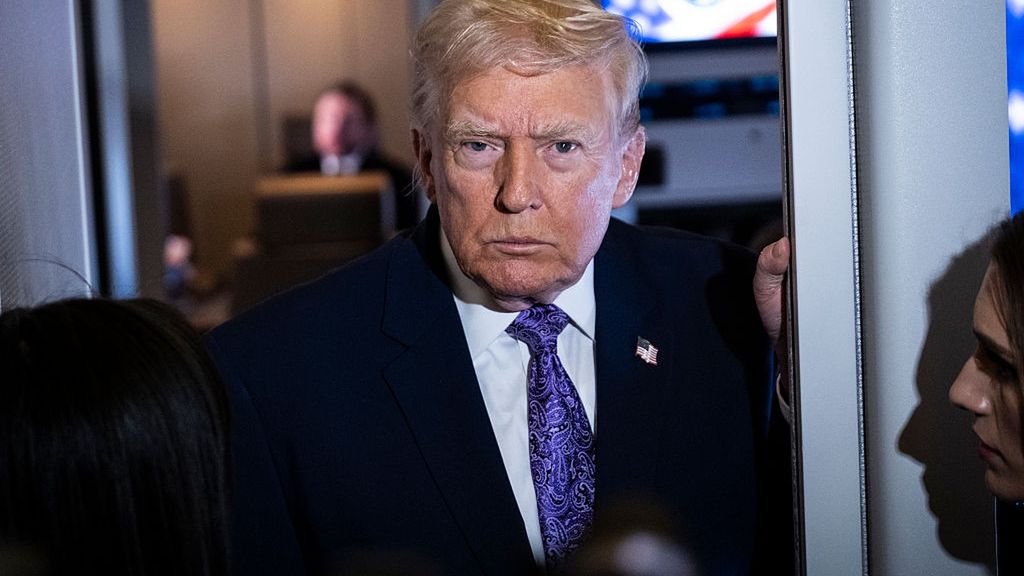 President Trump Returns To D.C. After Spending Thanksgiving Weekend In Florida
IN FLIGHT - NOVEMBER 30: President Donald Trump speaks to the press aboard Air Force One en-route to Washington, DC on November 30, 2025. The first family is returning to Washington, DC after spending the Thanksgiving holiday at Mar-A-Lago Resort In Florida.  (Photo by Pete Marovich/Getty Images)
Pete Marovich
bestof, topix
