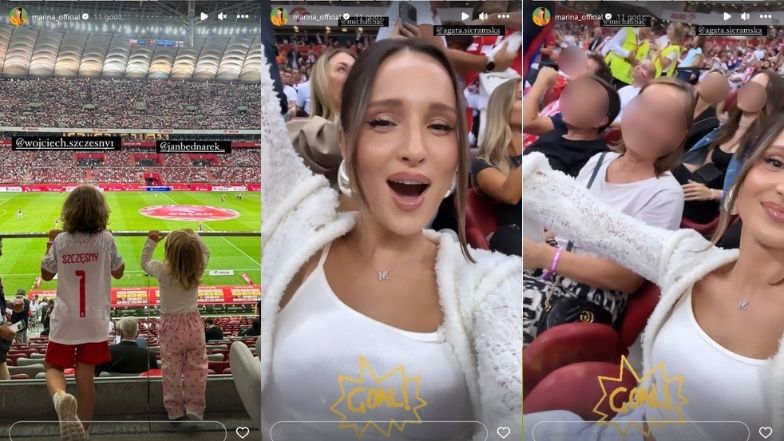 Marina Łuczenko kibicuje reprezentacji Polski z rodziną