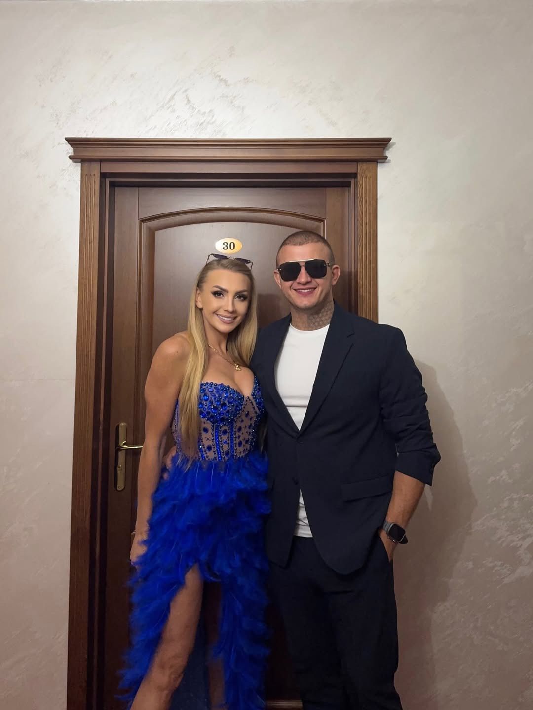 Dawid Narożny z żoną
