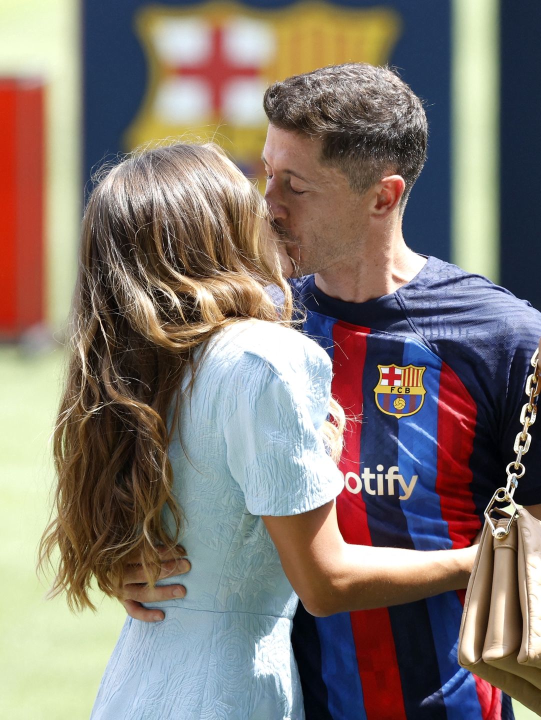 Lewandowscy na Camp Nou