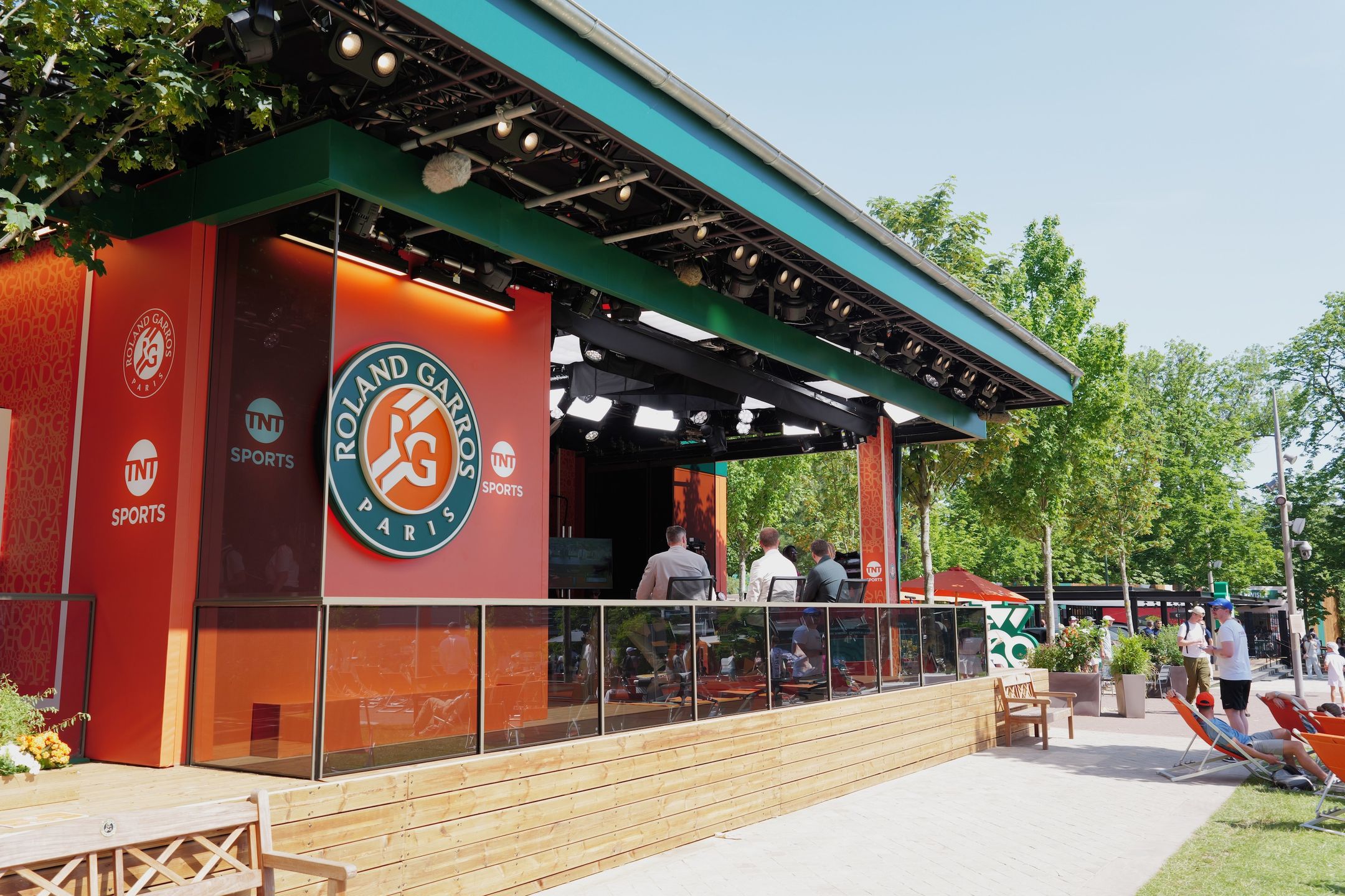Studio TNT Sports na Roland Garros