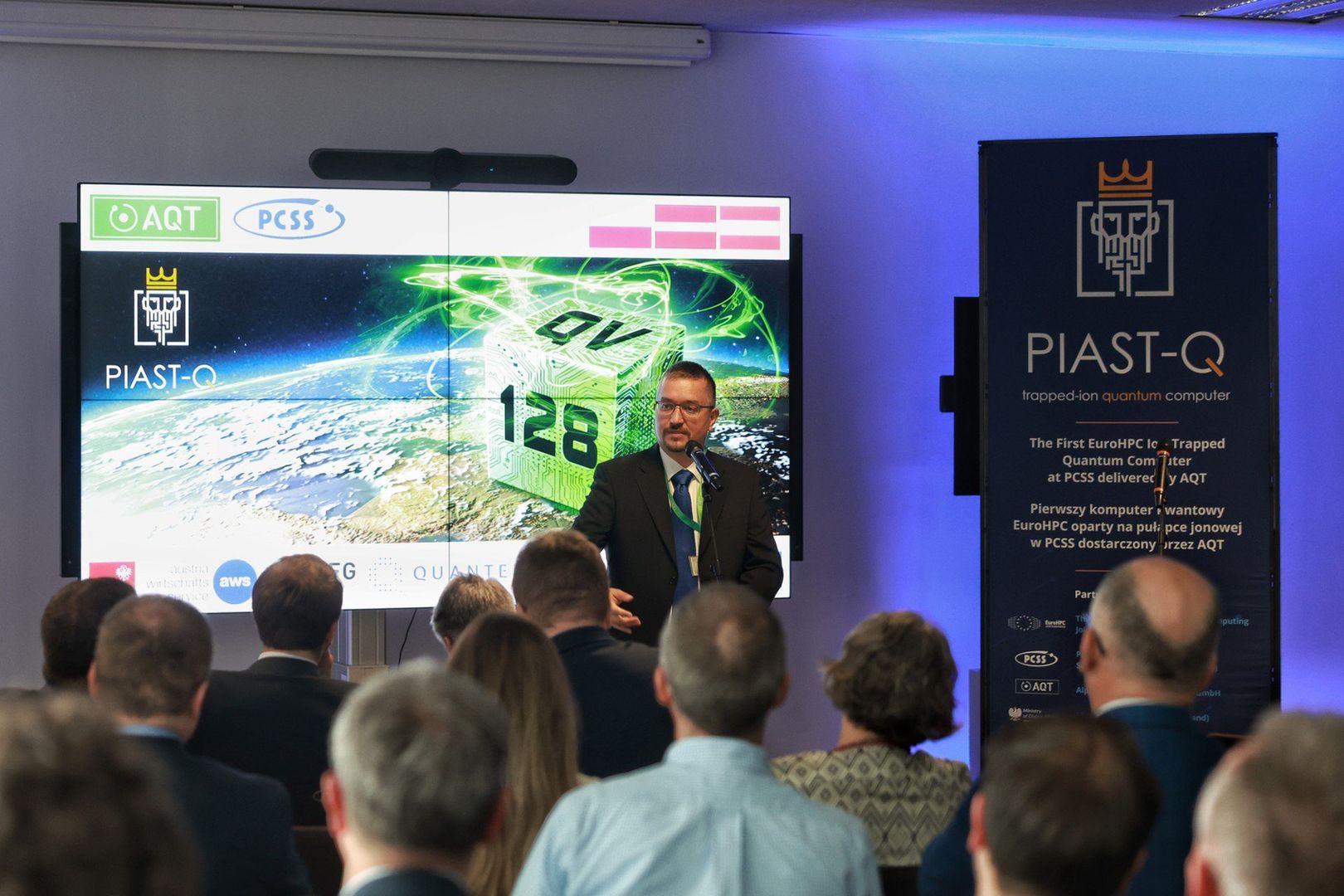 Inauguracja komputera kwantowego PIAST-Q. Znajduje się w PCSS w Poznaniu
