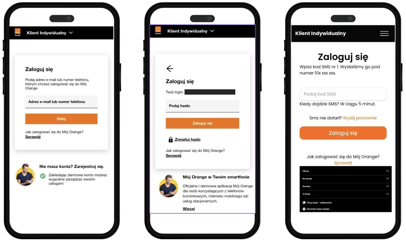 Podrobiona strona Orange