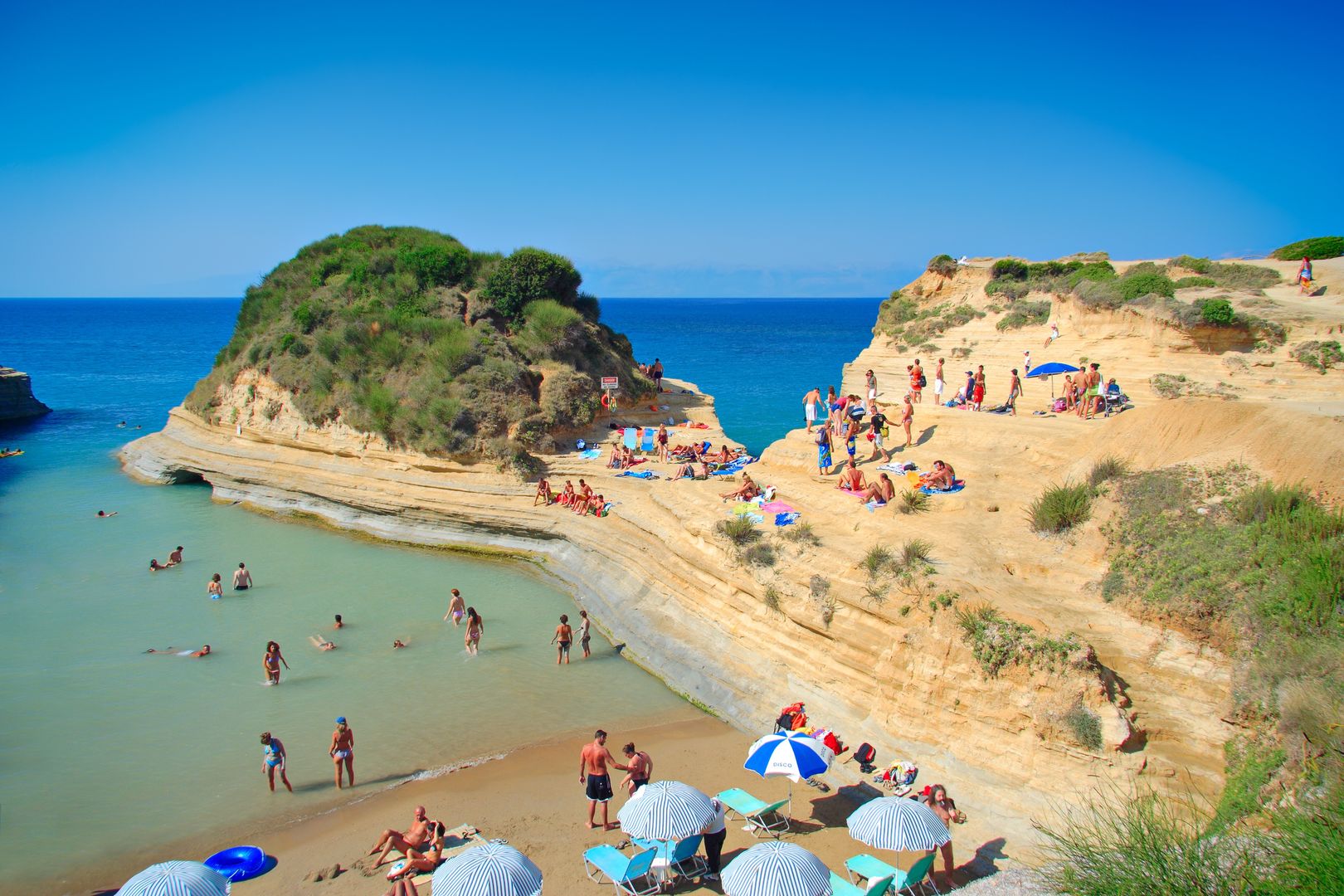 Plaża Canal d’amour na Korfu