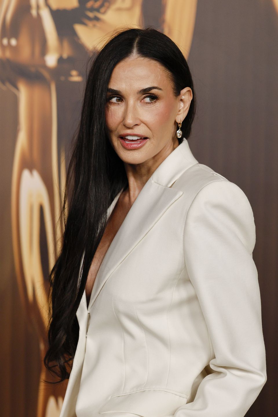 LOS ANGELES, CALIFORNIA - FEBRUARY 25: Demi Moore attends the 97th Annual Academy Awards Nominees Dinner at the Academy Museum of Motion Pictures on February 25, 2025 in Los Angeles, California. (Photo by Frazer Harrison/Getty Images)