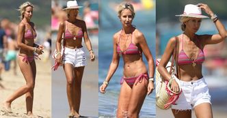 41-letnia Lady Victoria Hervey opala się w Saint Tropez (ZDJĘCIA)