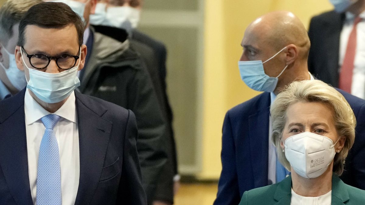 Premier Mateusz Morawiecki i szefowa KE Ursula von der Leyen 