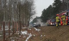 Karambol na DK22 pod Sulęcinem. Wielu rannych, poparzone dziecko