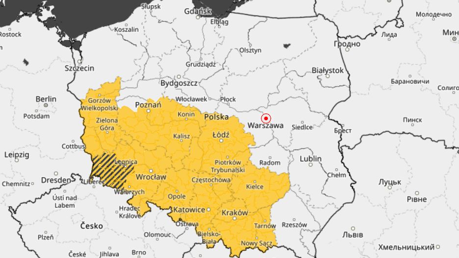 Ostrzeżenia IMGW. Uwaga na gwałtowne burze i grad 