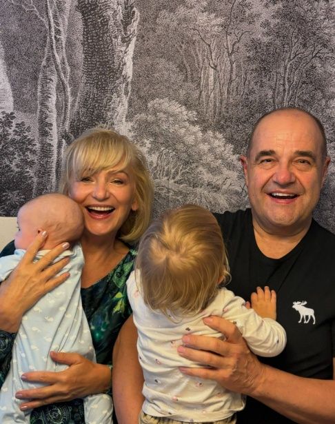 Cezary i Katarzyna Żak z wnukami
