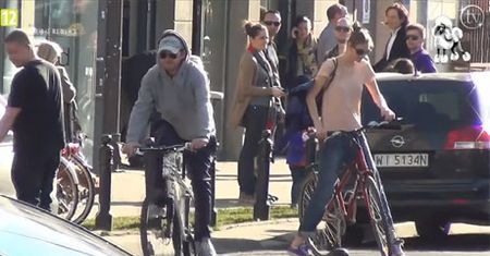 Wojewódzki z dziewczyną na rowerach!