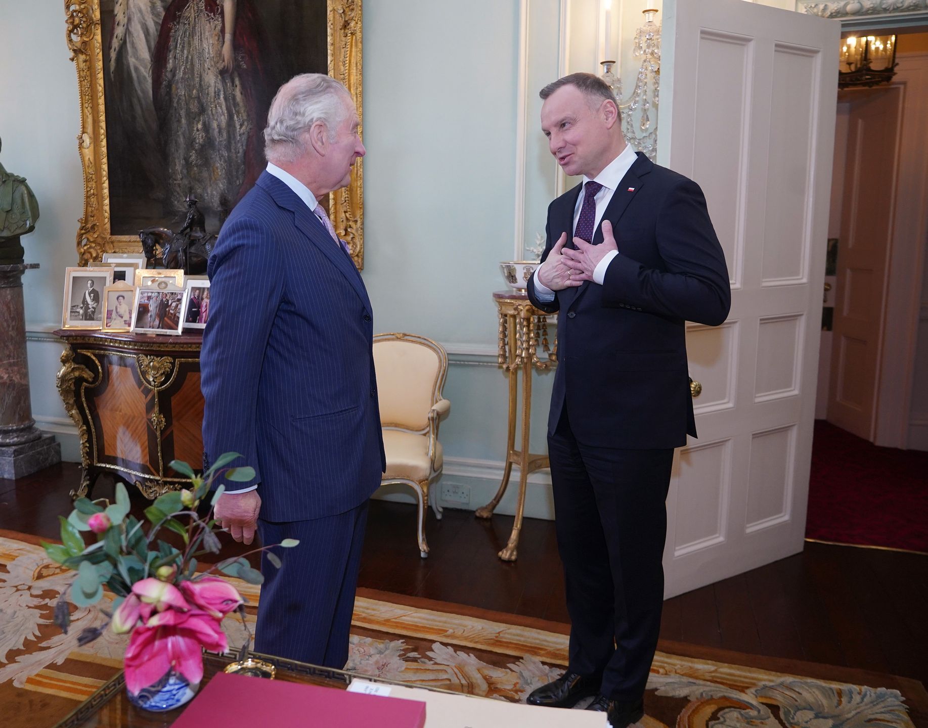 Andrzej Duda na osobistej audiencji u króla Karola