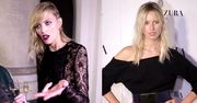 Anja Rubik w koronkach, Kurkova w "spódnicy" w siatkę