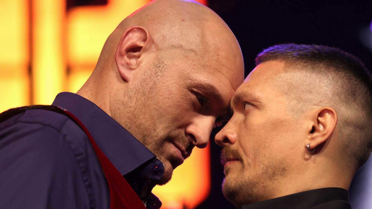 Na zdjęciu Tyson Fury i Ołeksandr Usyk