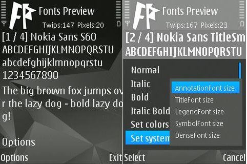 Fonts-Preview. Szybki podgląd czcionek.