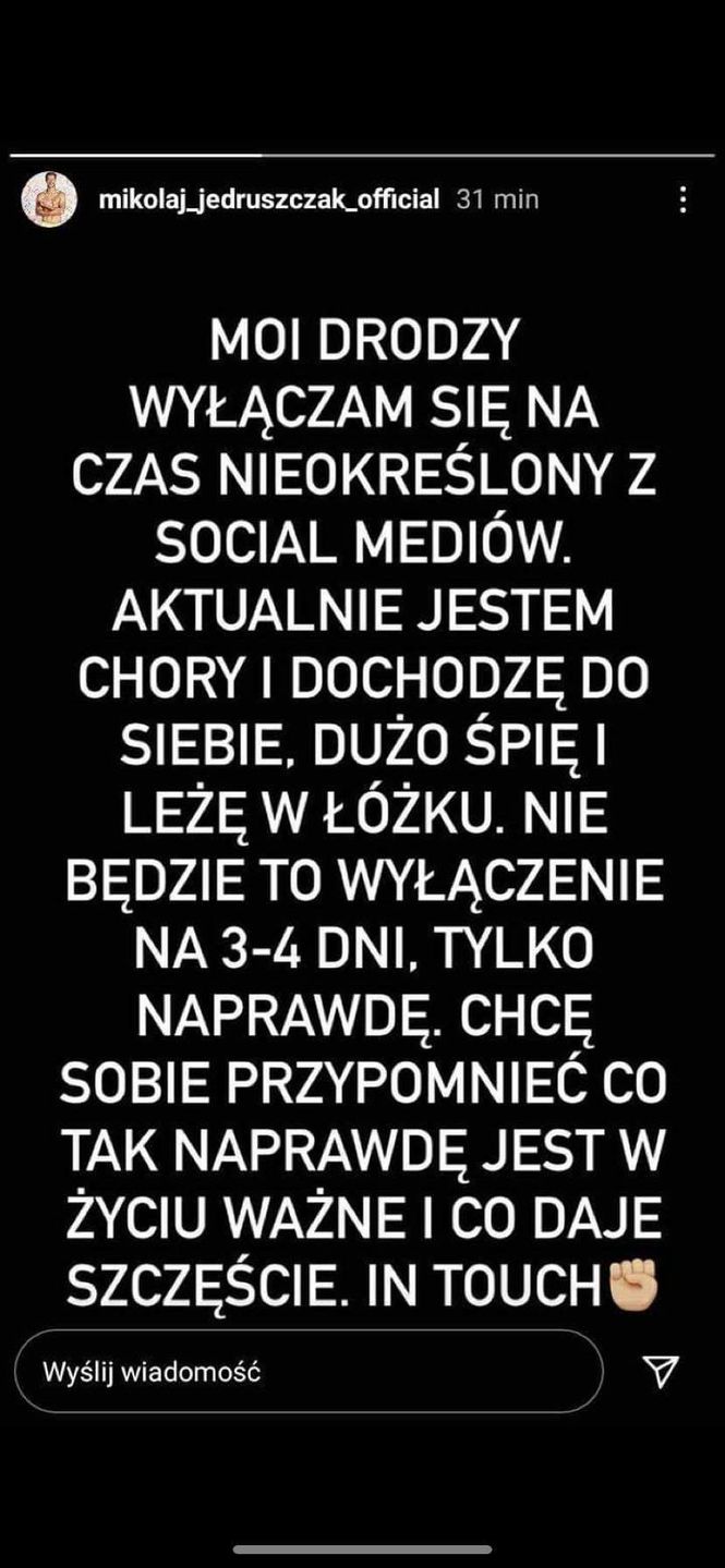 Mikołaj Jędruszczak wbija szpilę Sylwii Madeńskiej