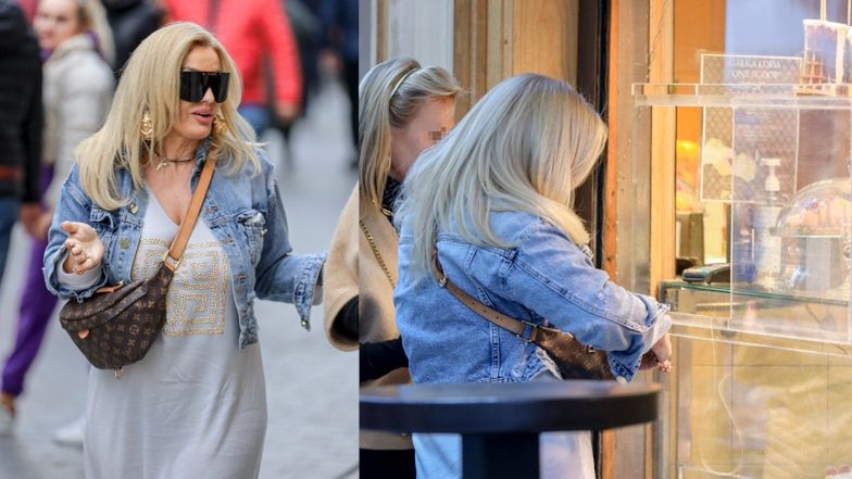 Dagmara Kaźmierska z "Królowych Życia" bawi się na krakowskim rynku