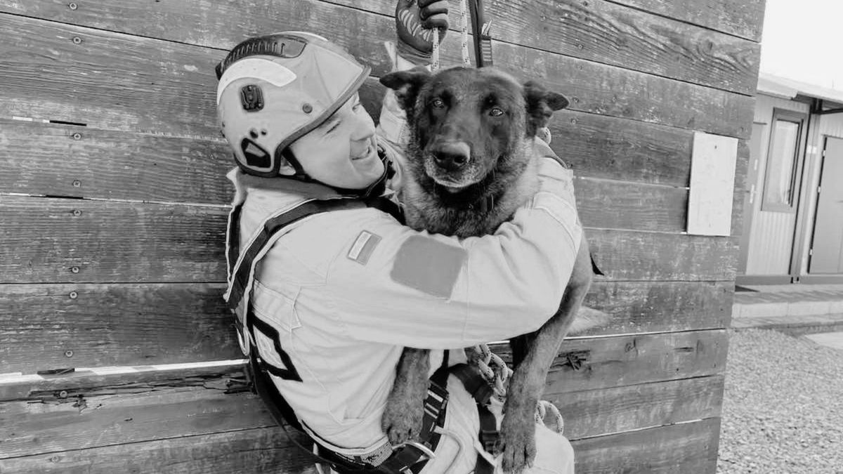 Nie żyje pies Dragon. Ratownicy żegnają bohatera