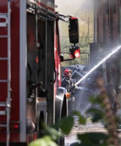 Zgierz. Tragiczny pożar na 1. piętrze. Zginął mężczyzna