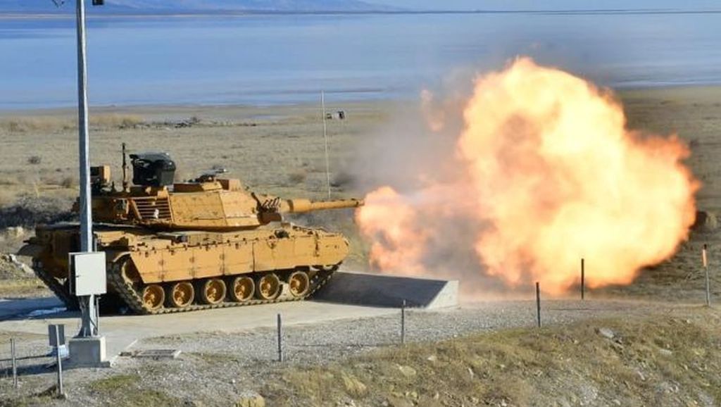 M60T1 podczas prób strzeleckich