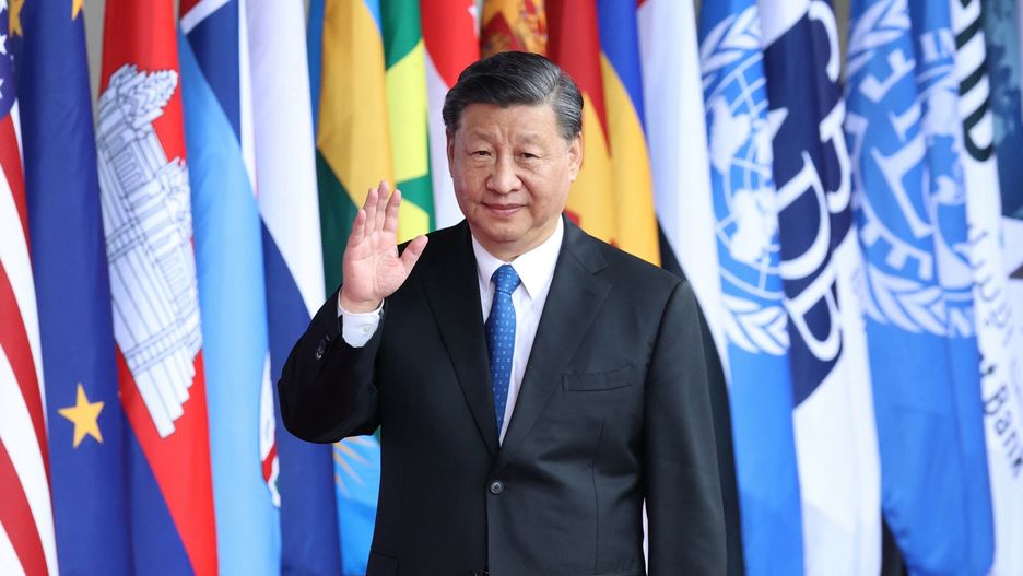 Xi Jijping podczas szczytu G20 w Japonii.