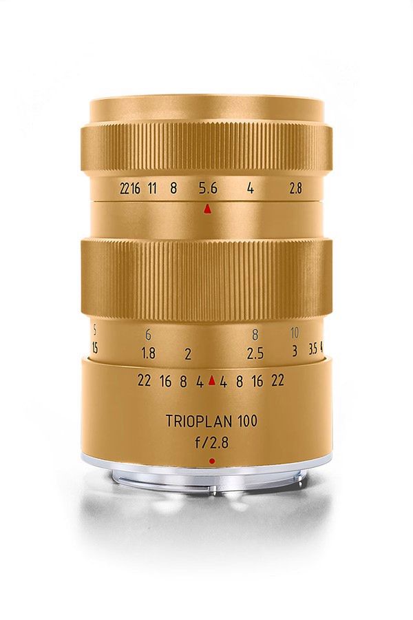 Trochę biżuterii nie zaszkodzi - oto limitowana, złota edycja Trioplan 100mm f/2.8 4