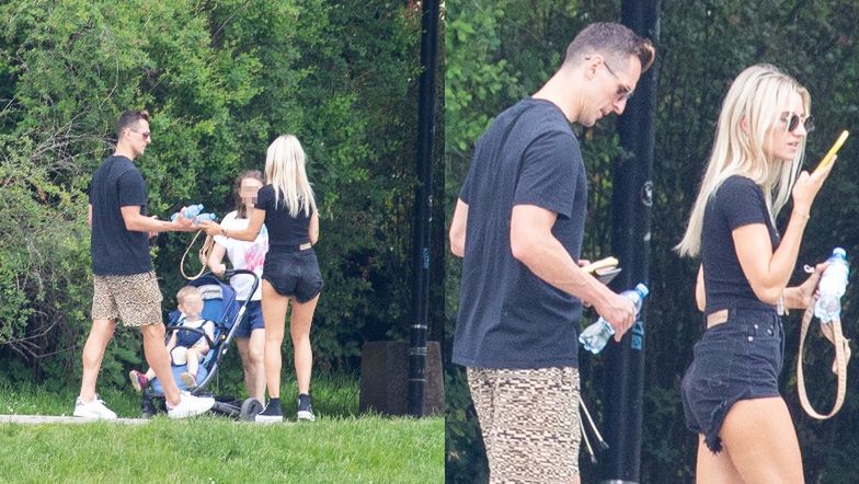 Arkadiusz Milik i Agata Sieramska