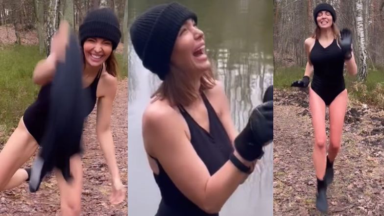 Anna Wendzikowska pokazała, jak morsuje