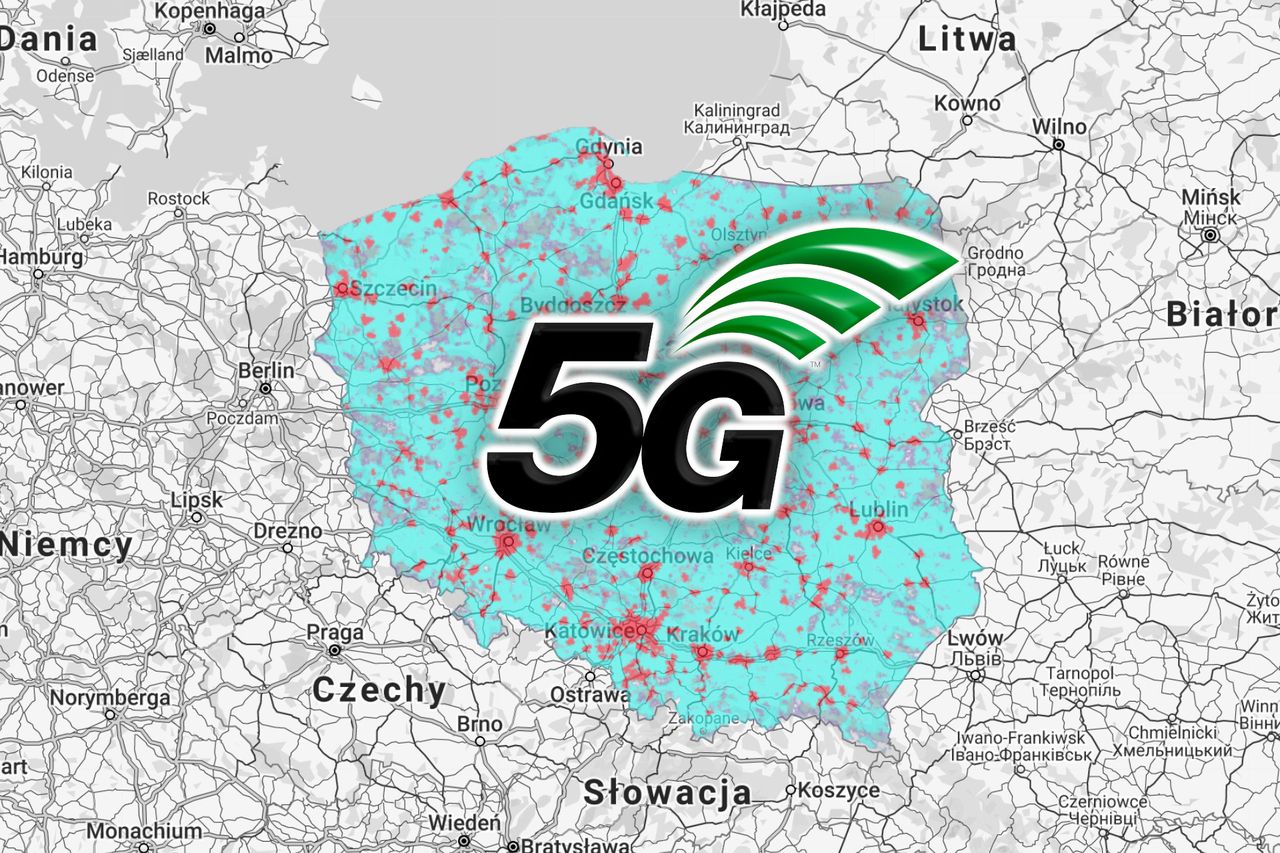 Ponad pół Polski w zasięgu 5G. Plus opublikował listę miejscowości