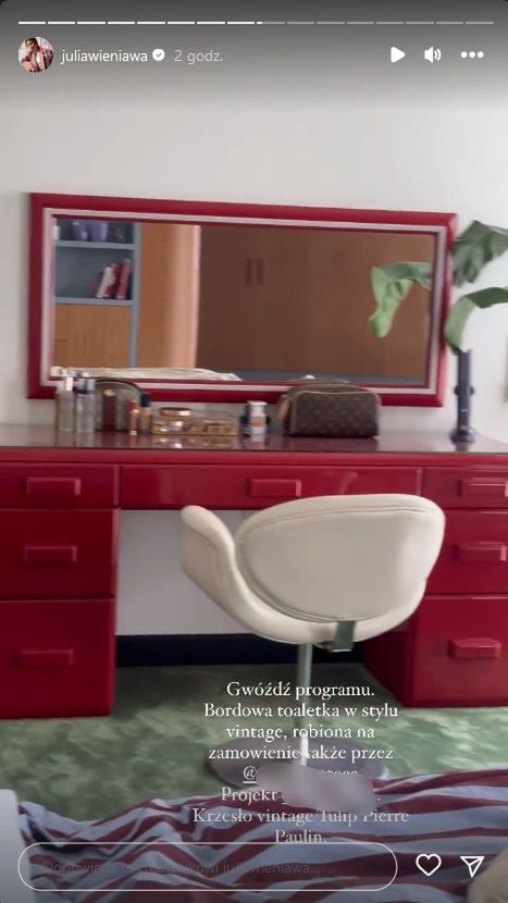 Julia Wieniawa prezentuje nowy wystrój sypialni i garderoby