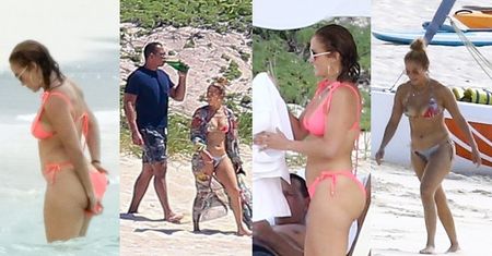 Jennifer Lopez opala swoje umięśnione ciało u boku narzeczonego na ukochanej wyspie gwiazd (ZDJĘCIA)