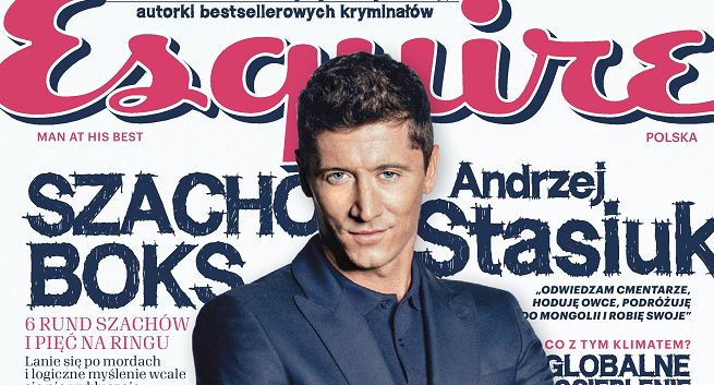 Robert Lewandowski na okładce „Esquire”