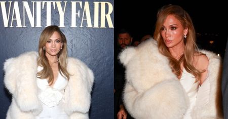 Opatulona futerkiem Jennifer Lopez promienieje na gali. Mistrzyni w robieniu dobrej miny do złej gry?