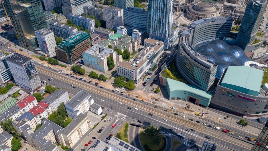 Warszawa. Remont Al. Jana Pawła II (fot. Zarząd Dróg Miejskich)