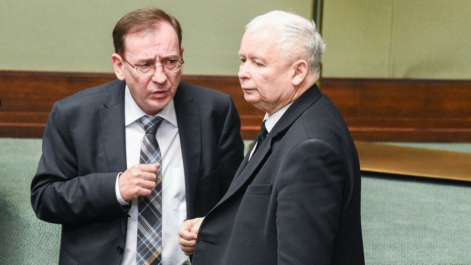 74. posiedzenie Sejmu VIII kadencji
12.12.2018 Warszawa 74. posiedzenie Sejmu VIII kadencji  fot Jacek Dominski/REPORTER
n/z: Mariusz Kaminski Jaroslaw Kaczynski
Jacek Dominski/REPORTER
