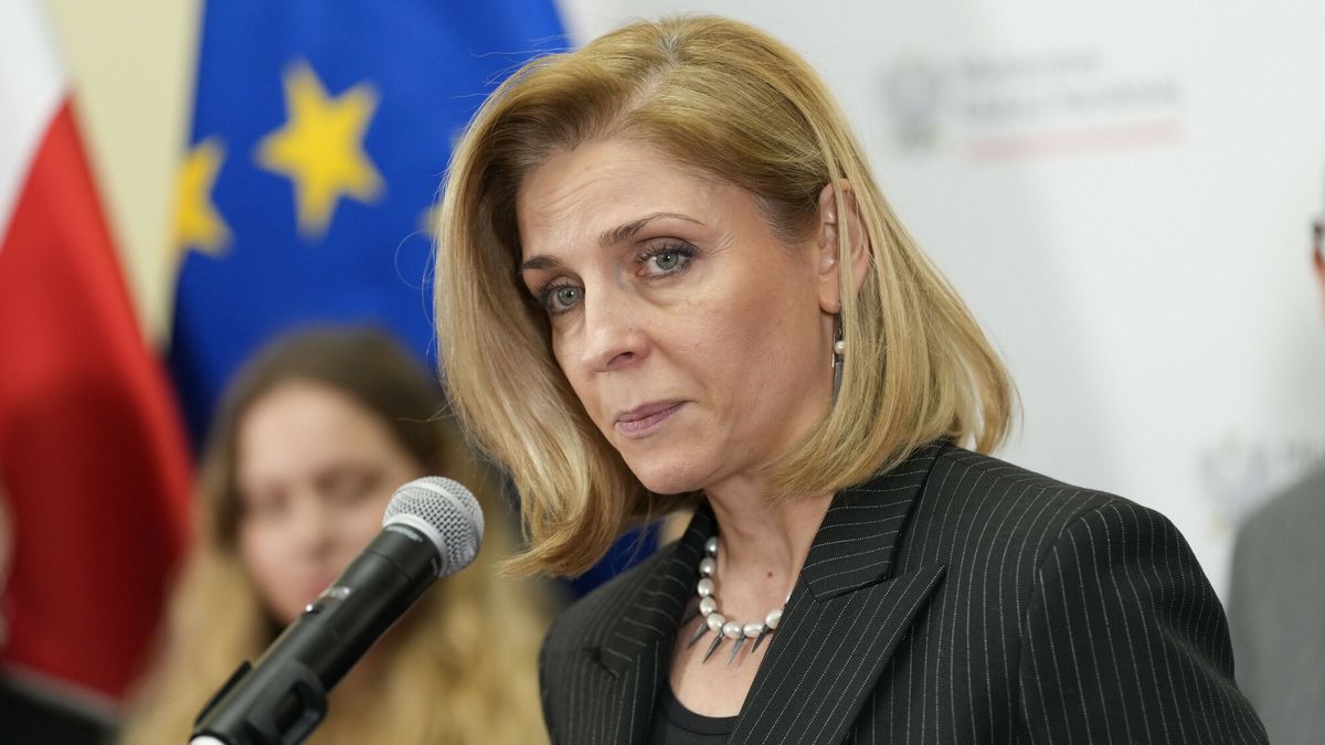 Powo?anie zespo?u ds. edukacji klimatycznej
10.02.2025 Warszawa Briefing prasowy wiceminister edukacji Joanny Muchy na temat powolania zespolu ds. edukacji klimatycznej fot. Marysia Zawada/REPORTER
N/z: Joanna Mucha
Marysia Zawada/REPORTER